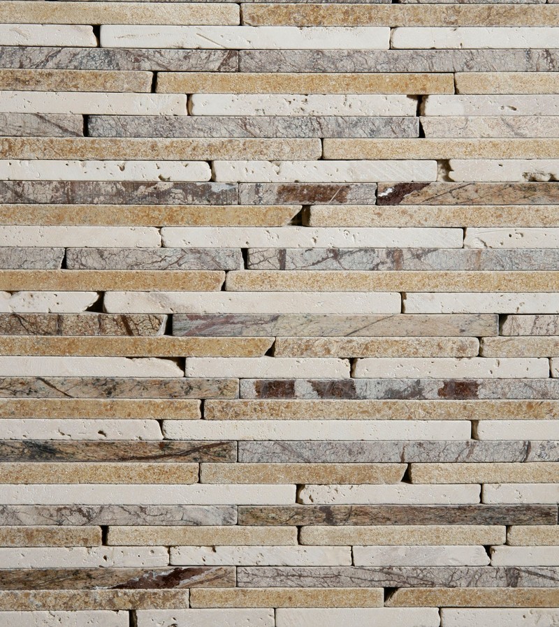 Desert Sand Travertine-RF Brown Rib Pattern