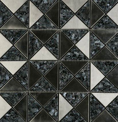 Black Granite Steel Triangualr Covering Design